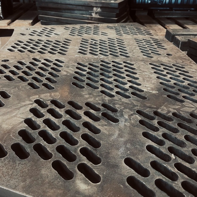 Sito przemysłowe - płyta perforowana